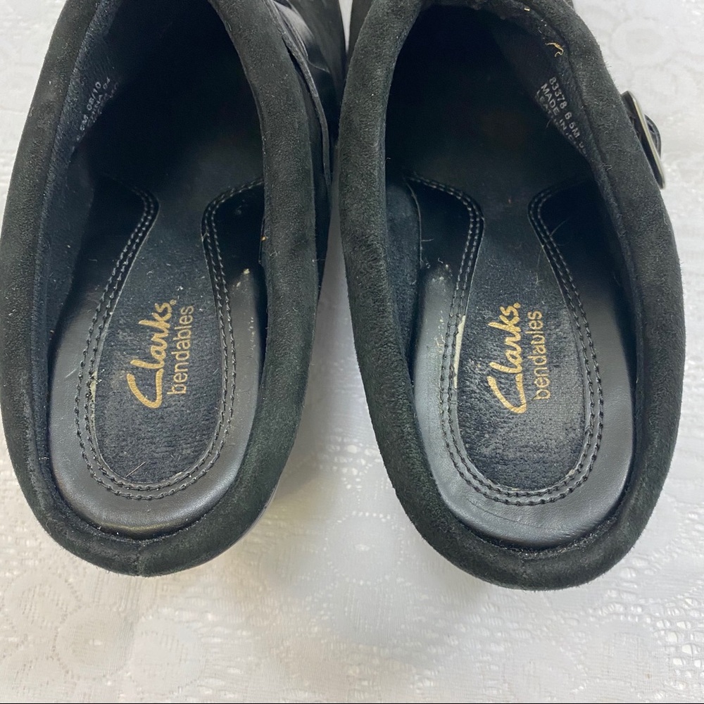 Clarks Bendables. Clogs. Size 6.5 M. Black color. - Picture 6 of 9